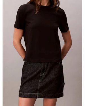 Calvin Klein T-Shirt Classic 20S Jsy Logo Grap - Nero