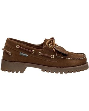 Sebago Mocassini Da Esterno Da Donna Rossi Docksides - Marrone