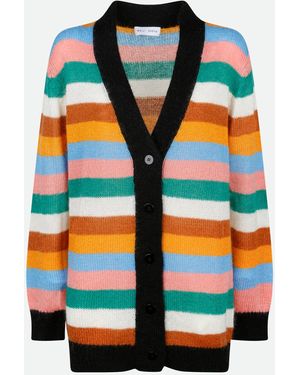 WEILI ZHENG Cardigan Mehrfarbig - Orange
