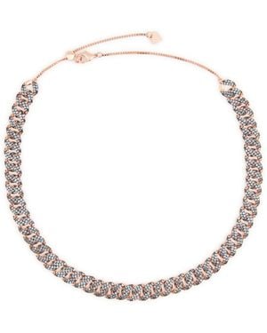 MELUSINA BIJOUX Collana Girocollo A Catena Jeans - Bianco
