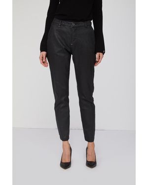 Twinset Jeans Scuro Con Bottoni A Cuore - Nero