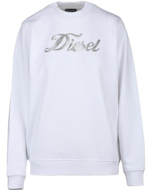 DIESEL Felpa Con Logo Basica - Weiß