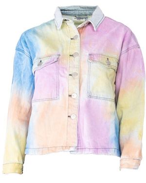 Glamorous Giacca Denim Tie-Dye - Rosa