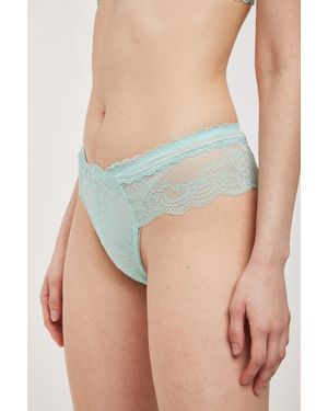 Twinset Slip Brasiliana Pizzo Verde Acqua - Blu