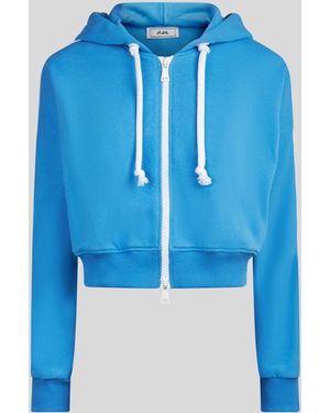 Jijil Felpa Con Zip Blu Cobalto