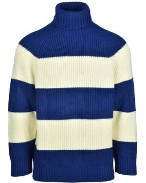 Sunnei Maglione A Righe Blu