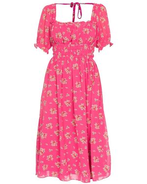 Glamorous Abito Con Stampa Floreale Fuxia - Rosa