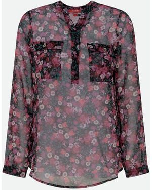 Guess Blusa Floreale Multicolore - Viola