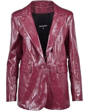 Patrizia Pepe Blazer Laminato Bordeaux - Lila