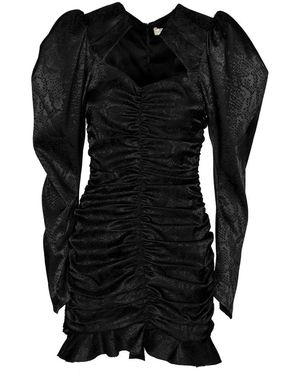 Nineminutes Schwarz Rüschenkleid
