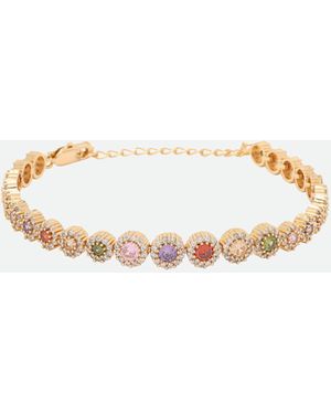 MELUSINA BIJOUX Bracciale Dorato Con Zirconi Color - Bianco