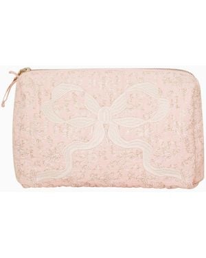 LoveShackFancy Secret Crush Octavia Cosmetic Pouch For - Pink