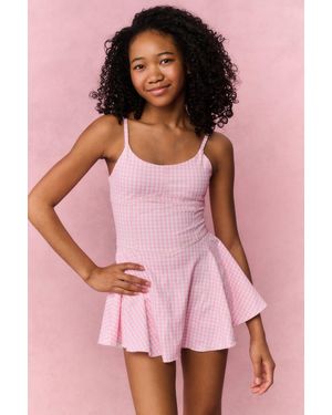 LoveShackFancy Tween Gingham Kishori Active Dress For - Pink
