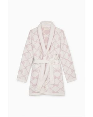 LoveShackFancy Indie Plush Teddy Robe For - White