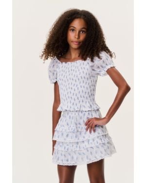 LoveShackFancy Tween Billie Skirt For - White