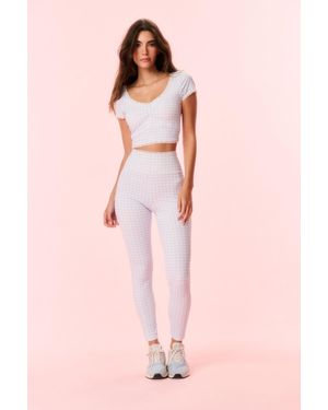 LoveShackFancy Highland Gingham Print Leggings For - Pink