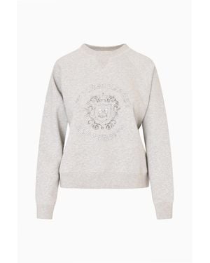 LoveShackFancy Lsf College Sweatshirt For - Gray