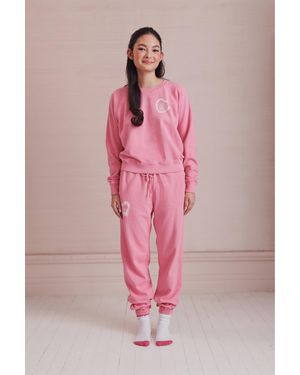 LoveShackFancy X Roller Rabbit Vintage Classic Jogger For - Pink