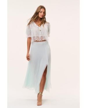 LoveShackFancy Sybel Silk Chiffon Maxi Skirt For - Multicolor
