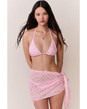 LoveShackFancy Sweetheart Dawsette Cover-Up Skirt For - Pink