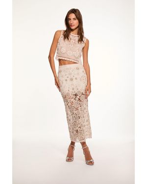 LoveShackFancy Reeves Cotton Lace Midi Skirt For - Multicolor