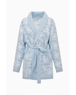LoveShackFancy Indie Teddy Bath Robe For - Blue
