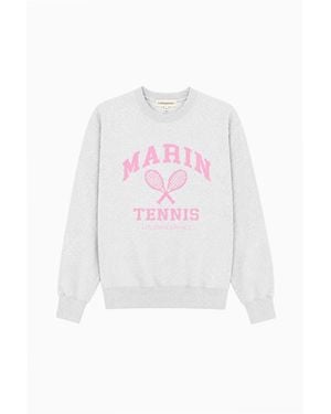 LoveShackFancy First Port Marin Tennis Pullover For - White