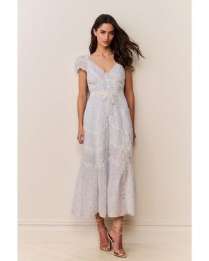 white christmas dresses Loveshackfancy | Esilda Cotton Midi Dress main image 1