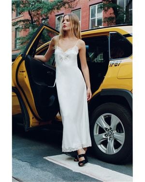 LoveShackFancy Lomira Lace Bow Maxi Dress For - Natural