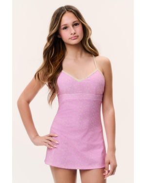 LoveShackFancy Tween Ditsy Floral Lashinda Active Dress For - Pink
