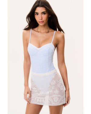 LoveShackFancy Cirelle Lace Cover-Up Skirt For - White