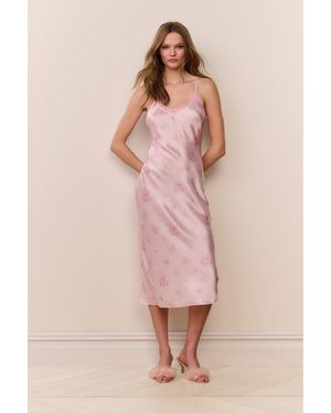 LoveShackFancy Perfect Pixie Slip Dress For - Pink