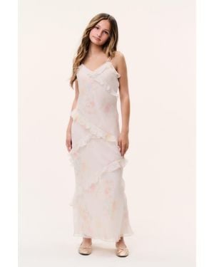 LoveShackFancy Tween Silk Mini Rialto Dress For - Pink