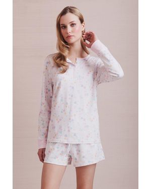 LoveShackFancy X Roller Rabbit Heart Stripe Hunter Pajama For - Multicolor