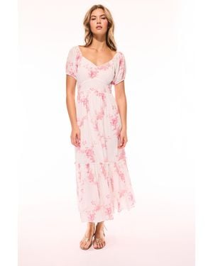 LoveShackFancy Angie Upcycled Cotton Midi Dress For - Pink