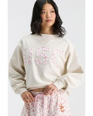 LoveShackFancy Fanatics X Mockneck Crew For - White