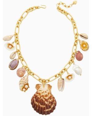 LoveShackFancy Brinker+Eliza Beach Bound Necklace For - Metallic