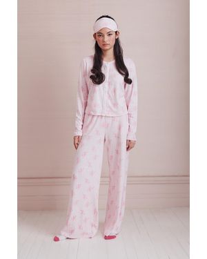 LoveShackFancy X Roller Rabbit Hearts Boden Pant For - Pink