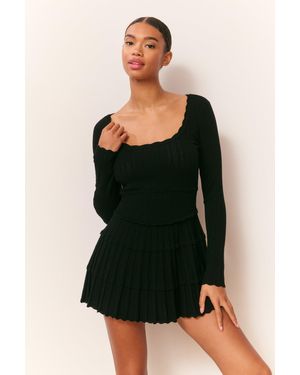LoveShackFancy Stretch Pointelle Mini Dress For - Red
