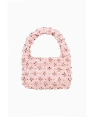 LoveShackFancy Serina Floral Embellished Mini Purse For - Pink