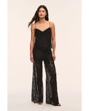 LoveShackFancy Ferni Lace Cami Top For - Black