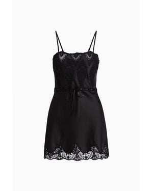LoveShackFancy Sanna Lace-Detailed Mini Slip Dress For - Multicolor