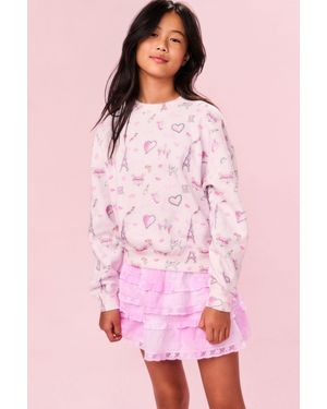 LoveShackFancy Tween Parisien Palo Pullover For - Pink