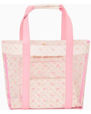 LoveShackFancy Marjorie Ditsy Floral Pvc Tote For - Pink