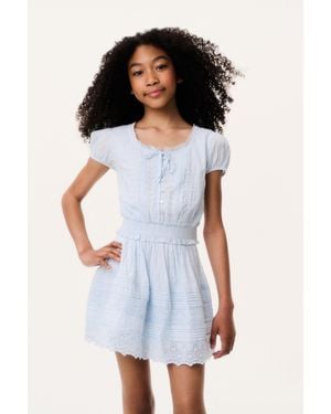LoveShackFancy Tween Shoreline Cotton Top For - White