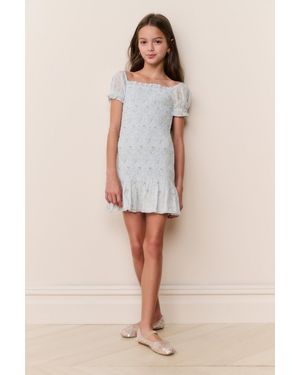 LoveShackFancy Tween Mosa Floral Cotton Dress For - Natural