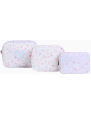 LoveShackFancy State X Floral Travel Pouch Set For - Multicolor