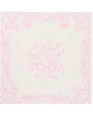 LoveShackFancy Labrina Silk-Blend Scarf For - Pink