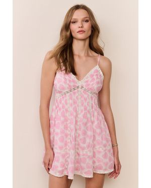 LoveShackFancy Docila Cotton Mini Dress in White | Lyst