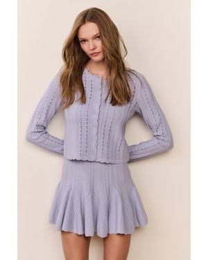 LoveShackFancy Peridot Cardigan - Purple